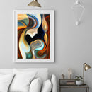 Diamond Round 5D DIY Mosaic Painting Kit Abstract Woman Full Drill Picture Craft