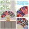 Independence Day Flower Flag Oil Paint Folding Fan By Number DIY Home Decorat