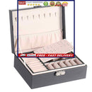 Jewelry Box Organizer, Display Holder for Necklace, Earrings, Rings, Ear Studs