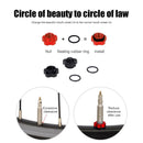 VXM 2pcs/Set MTB Bike Schrader Presta Valve Wheel Converter Nut Rim (Red)