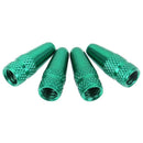 5pcs Bicycle Presta High Aluminium Pressure Valve Caps Dust Covers (Green) Newly