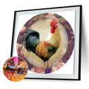 5D DIY Full Round Drill Diamond Painting Kit Rooster Animal Wall Art Craft Gi