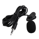 Clip On Lapel Microphones Lavalier Mic Handsfree For Phone PC Recording