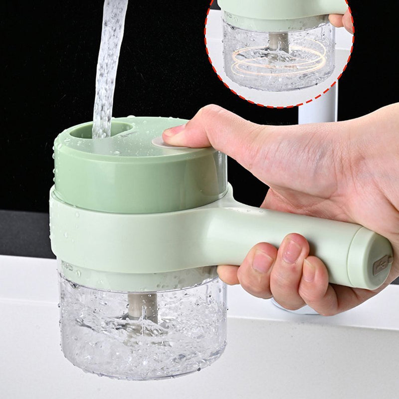 Wireless Food Processor 2 in 1 Electric Vegetable Cutter Set Vegetable Chopper
