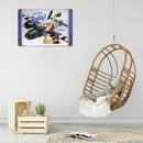 Airplane Woman Retro Metal Plate Tin Sign Plaque Poster for Bar Club Cafe