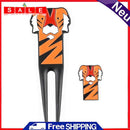 Golf Divot Repair Tool Tiger Pattern Pitch Groove Cleaner Zinc Alloy for Gifts