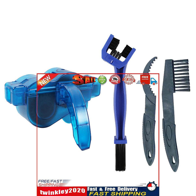 Bicycle Cleaning Kit - 4 Pieces Bicycle Chain and Drivetrain Cleaning Kit Newly