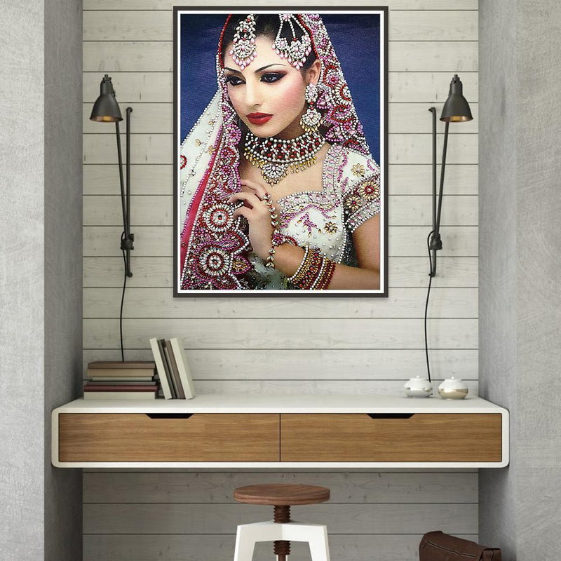 5D DIY Special Shaped Diamond Painting Beauty Embroidery Mosaic Kits Wall Decor