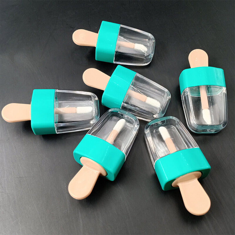 12x 8ml Lip Gloss Tube Transparent DIY Makeup Lipstick Glaze Container Bott