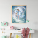 Angel Girl Oil Paint By Numbers DIY Canvas Wall Picture Craft Home Decoration