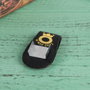 Pool Billiards Snooker Leather Magnetic Belt Clip Chalk Holder (Black