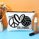 Women Cosmetic Bag Linen Pencil Bag Waterproof Printed Canvas Travel Bag Gifts