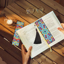 2pcs DIY Diamond Painting Leather Bookmark Mandala Tassel Crafts (FQY040)