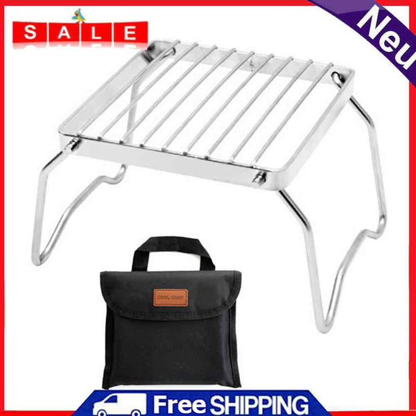 Stainless Steel Foldable Barbecue Grill Camping Picnic Cooking Tool Accessories