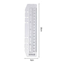 PVC Separator Bookmark Ruler 6 Holes Binder Notebook Rulers (A6 Transparent