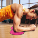 2pcs/set Fitness Anti-Brief Yoga Mats Cushion TPE Plank Workout Round Knee Pad