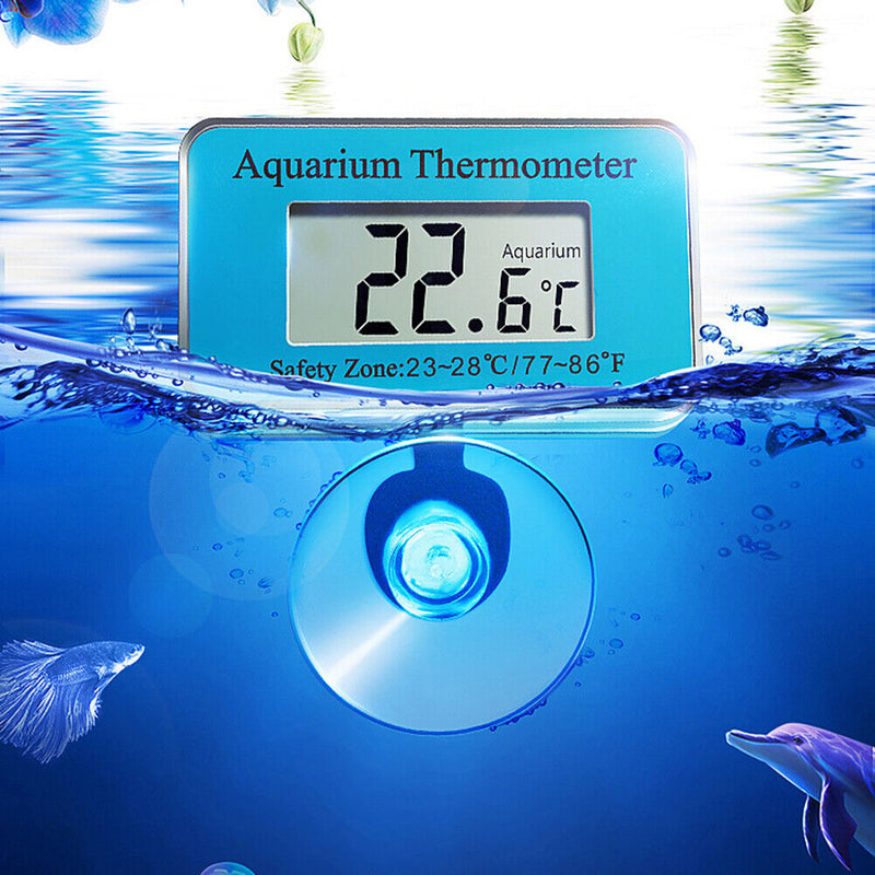 Waterproof Digital LCD Fish Tank Temperature Meter with Suction Cup Thermometer