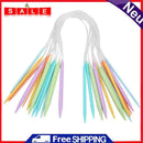 12 Pairs Plastic Change Head Circular Knitting Needle Set Sweaters Woven Tools