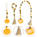 Halloween Wood Bead-Farmhouse Wall Hanging Prayer Beads for Nursery Room Decor