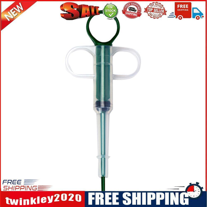 Dog Cat Piller Medicine Dispenser Pills Injection Needle Pet Feeder(Green)