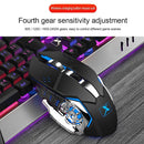 K680 2.4G Wireless Rechargeable Backlight Keyboard Keypad Mouse Set (Black)