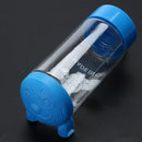 Pets Puppy Cat Hanging Drinking Bottle Water Feeder Metal Pipe Blue