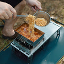 Thickened Folding Frying Pan Cooking Pot for Outdoor Camping Picnic BBQ Cookware