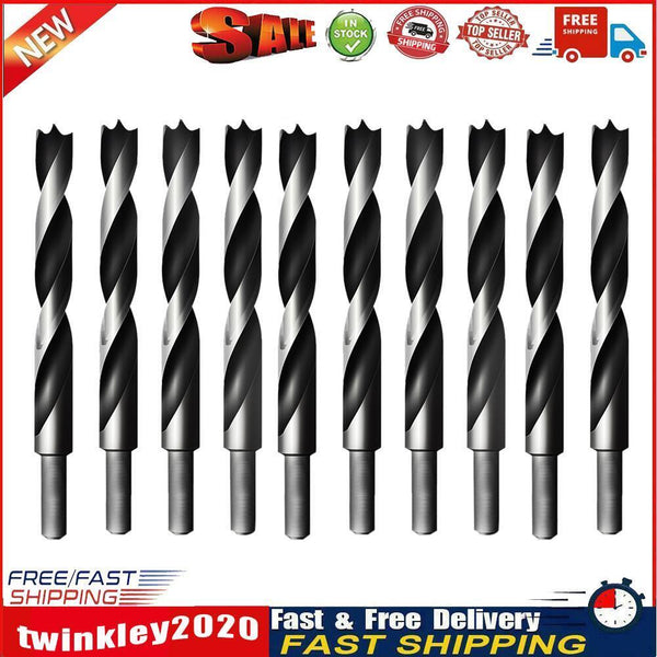 10pcs High Carbon Steel Straight Shank Twist 3 Brad Point Drill Bits (3mm) Newly