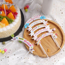 Children Birthday Party Cake Flag Cupcake Banner Happy Birthday Cake Topper