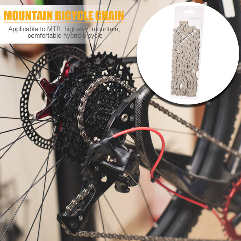 Bicycle Chain Speed Plated Carbon Steel Mountain Road Bike Chains (6-7-8s) Newly