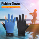 Fishing Gloves Anti-Brief 2 Cut Finger Breathable Sport Cycling Equipment Unisex