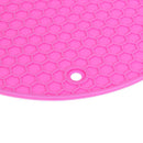Silicone Honeycomb Non-slip Table Mat Insulation Placemat Cup Pad(Pink)