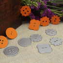 6pcs Button Cutting Dies Stencil Metal Scrapbooking Card Decoration Craft
