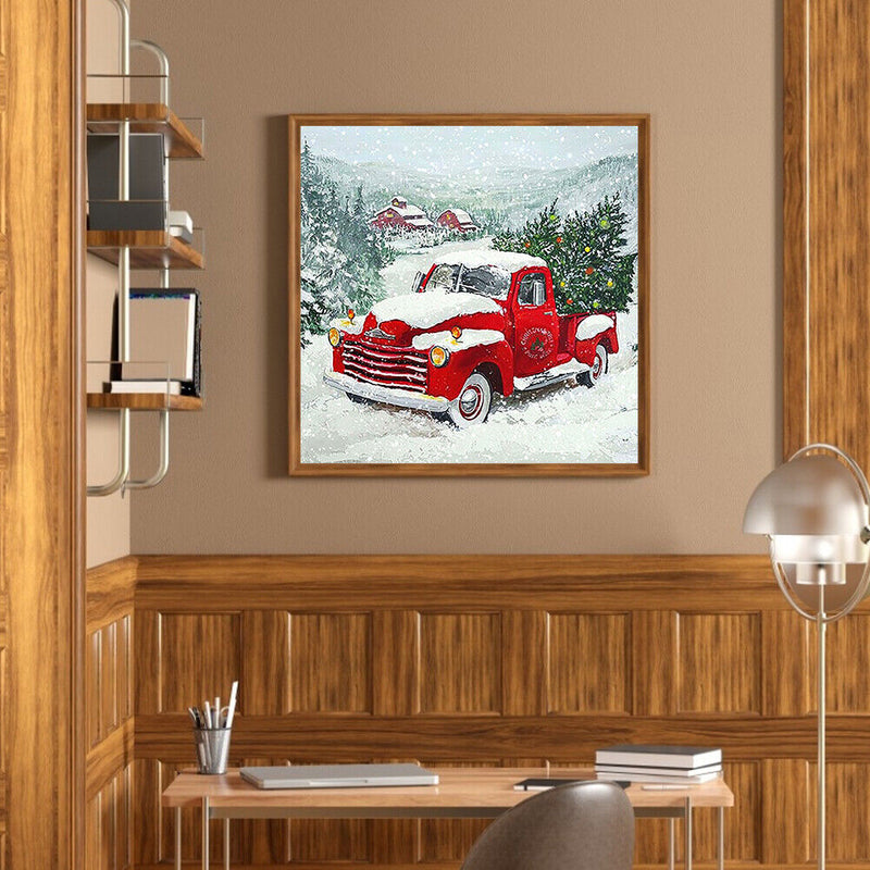 5D Red Car Diamond Painting Kit Round Drill Rhinestone Picture Craft for Gifts