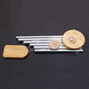Series Metal Pendant Wind Chime Hanging Decorations Solid Wood Aluminum Tubes