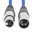 1m 3Pin XLR Jack Male to Female Plug Microphone Adapter AUX Audio Cable Wir