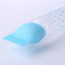 50oz Empty Hair Dye Applicator Brush Bottle Color Dispensing Comb (Blue) Newly