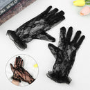 Black Women Sun Protection Driving Gloves Gloves Lace Gloves Bride Mittens