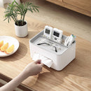 Tissue Box Napkin Holder Remote Control Home Storage Desk Organizer (Grey) Newly