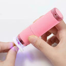 Nail Art Silicone Handheld Lamp Mini UV Gel Fast Dry Beauty Flashlights X2Y6