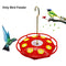Plastic Portable Bird Hummingbird Flower Feeder Bottle with Hook Hanging Dr