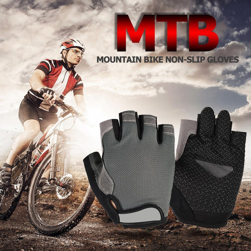 Cycling Gloves Anti-slip Summer Breathable Sport Bike Bicycle Half Finger G
