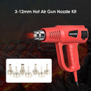 3-12mm Stainless Steel Hot Air Gun Nozzle Kit for 858D Soldering Station Gun Tip