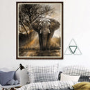 DIY 5D Elephant Full Drill Round Diamond Painting Embroidery Home Decor