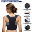 Posture Corrector - Adjustable Back Straightener Brace Support (Black L) Newly