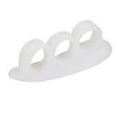 2pcs Elastic Hammer Toe Separator Pads Hallux Valgus Straightener (White) Newly