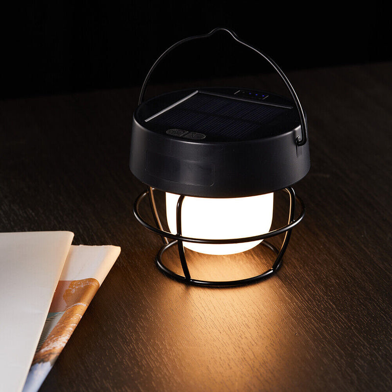 LED Outdoor Solar Lamp 3000mAh Camping Lantern 6 Modes Tent Lantern for Climbing