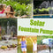 Solar Panel Powered Water Fountain Pool Pond Bird Bath Decor Water Pump Kit