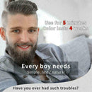 Men`s Beard Mustache Dye Tint Blackening Colour Shampoo T4V7