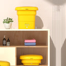 #A Small Yellow Duck Automatic Washing Machine Portable for Intimate Clothes Soc
